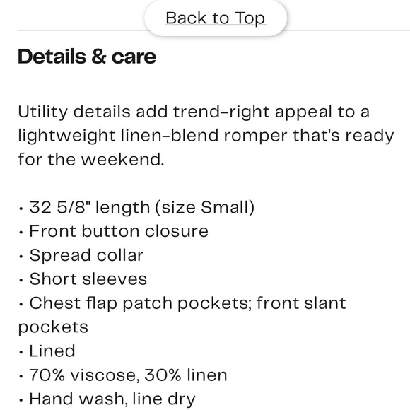 new with tag Melloday utility romper - Picture 5 of 5